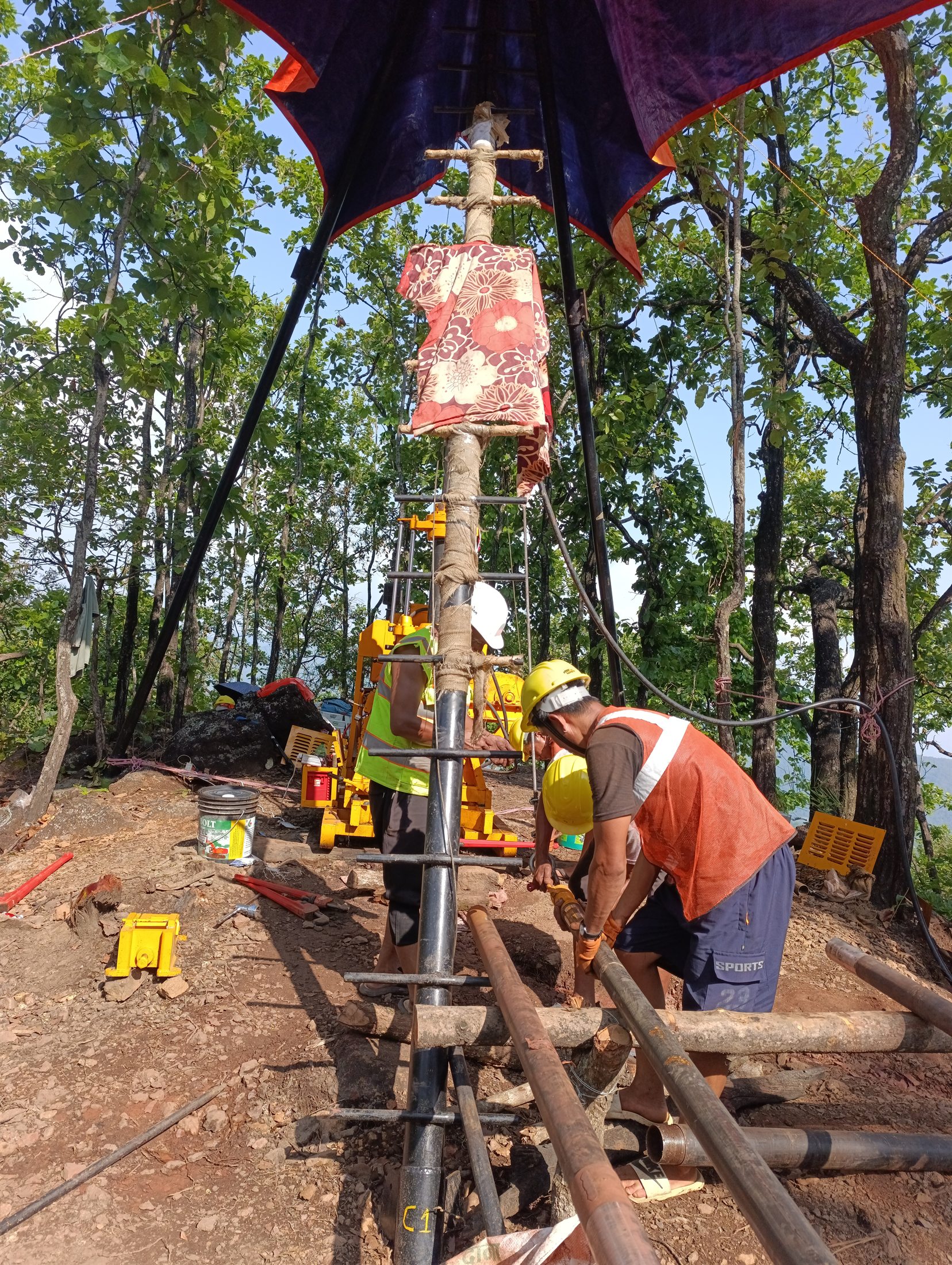 Active exploration drilling at the Phaparbari Iron Ore Project