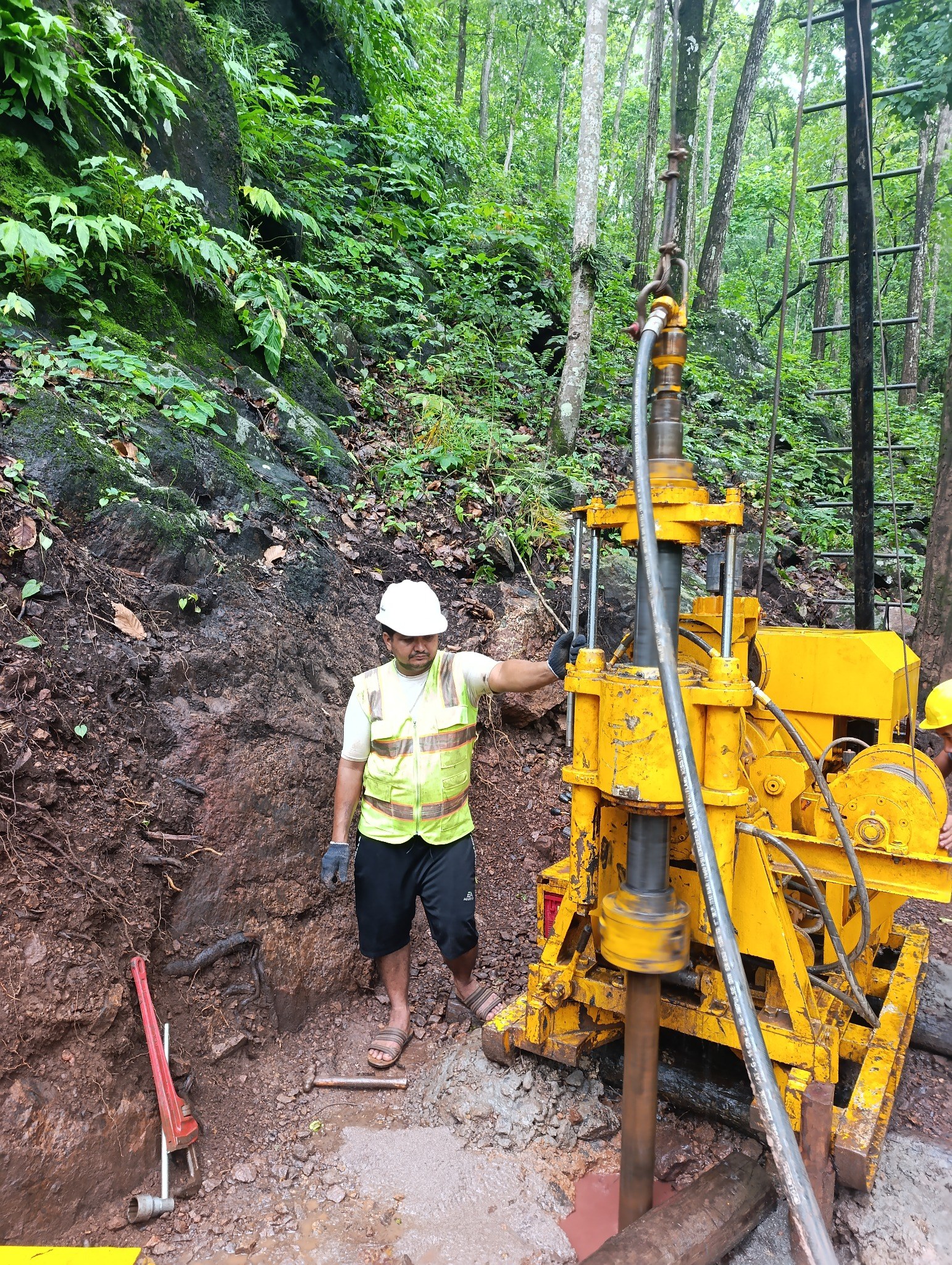 Active exploration drilling at Phaparbari Iron Ore Project
